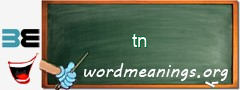 WordMeaning blackboard for tn